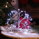 10"H Indoor Christmas Snowflake Ornament with White LED Lights, Silver