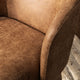 Halstead Upholstered Fabric Dining Chair, Cognac Leather