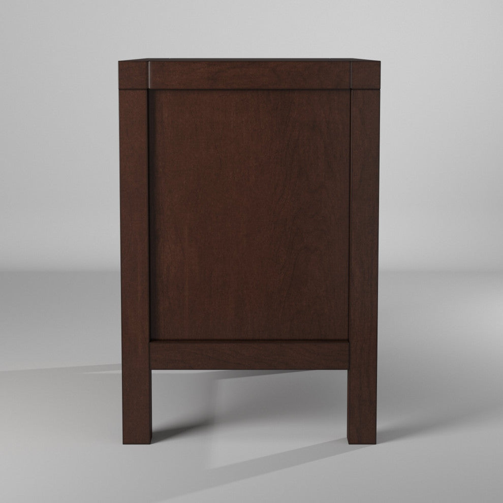 Carmel 2 Drawer Nightstand, Cappuccino