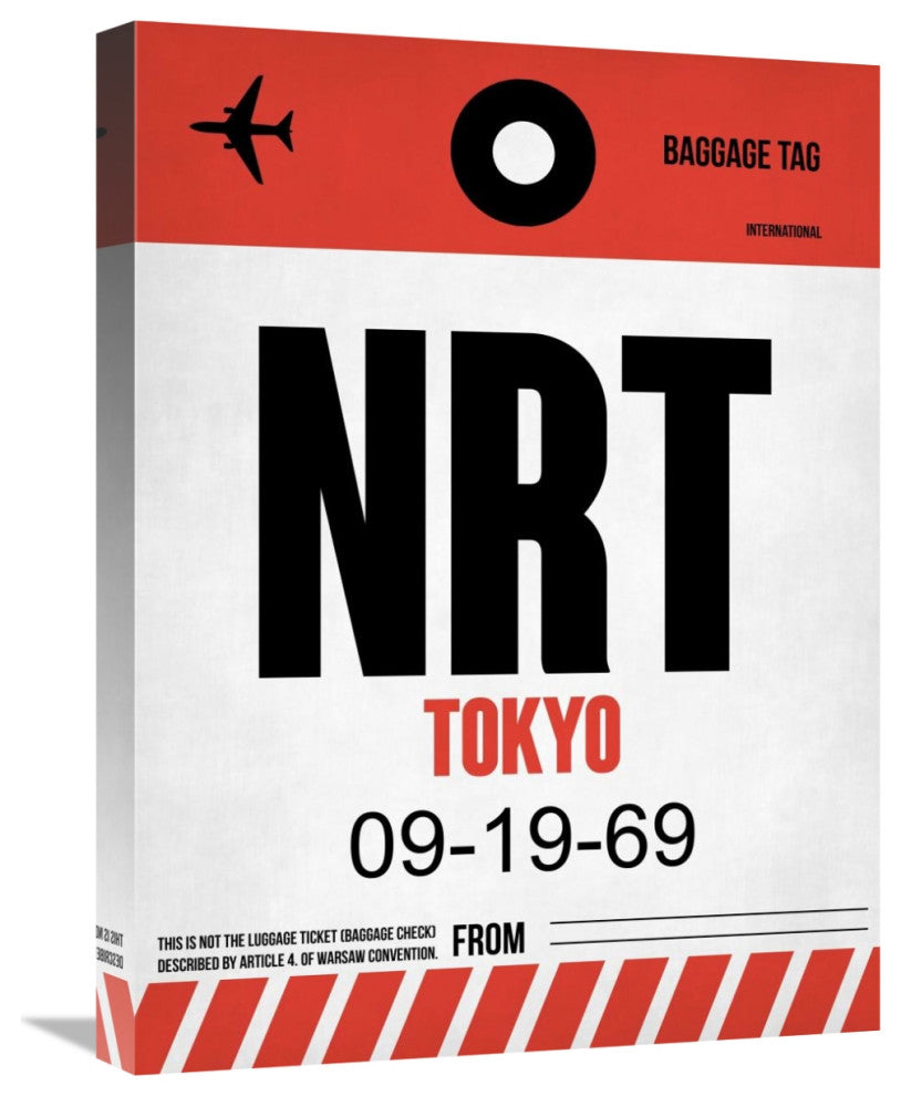"NRT Tokyo Luggage Tag 1" Fine Art Print