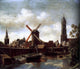 Daniel Vosmaer The Harbour of Delft - 20" x 25" Premium Canvas Print