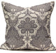 Pineapple Damask Pillow, Gray