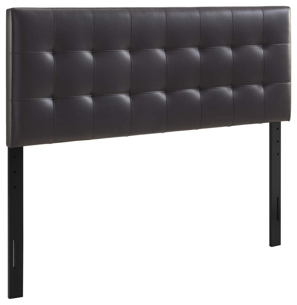 Modway Bedroom Lily Full Vinyl Headboard, Brown