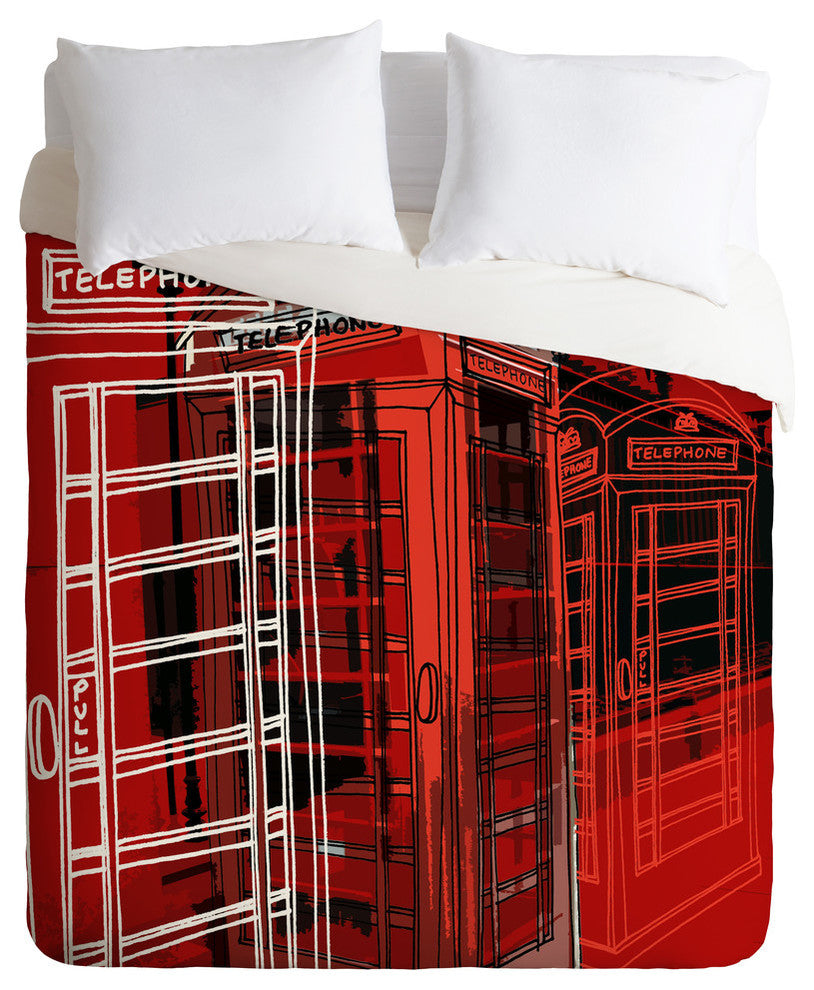 Deny Designs Aimee St Hill Phone Box Duvet Cover - Lightweight