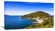 "Blue Seashore At Elba Island" Seashore Wall Art, 1 Panel, 60"x28"