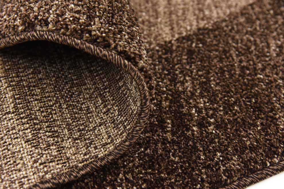 Unique Loom Light Brown Del Mar Abigail 6' 0 x 6' 0 Round Rug