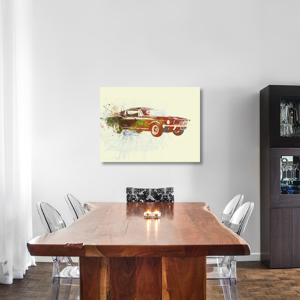 "Ford Mustang Watercolor" Fine Art Print
