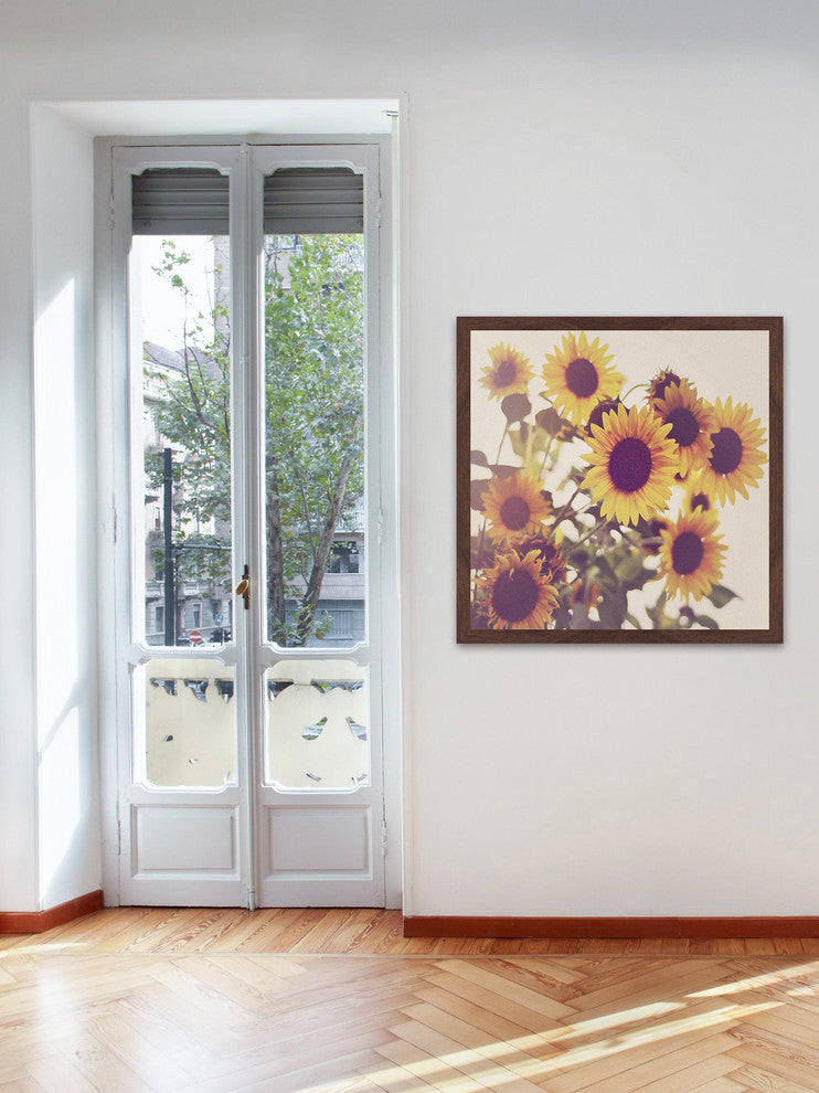 Marmont Hill, "Sunflowers" Framed Painting Print, 18x18