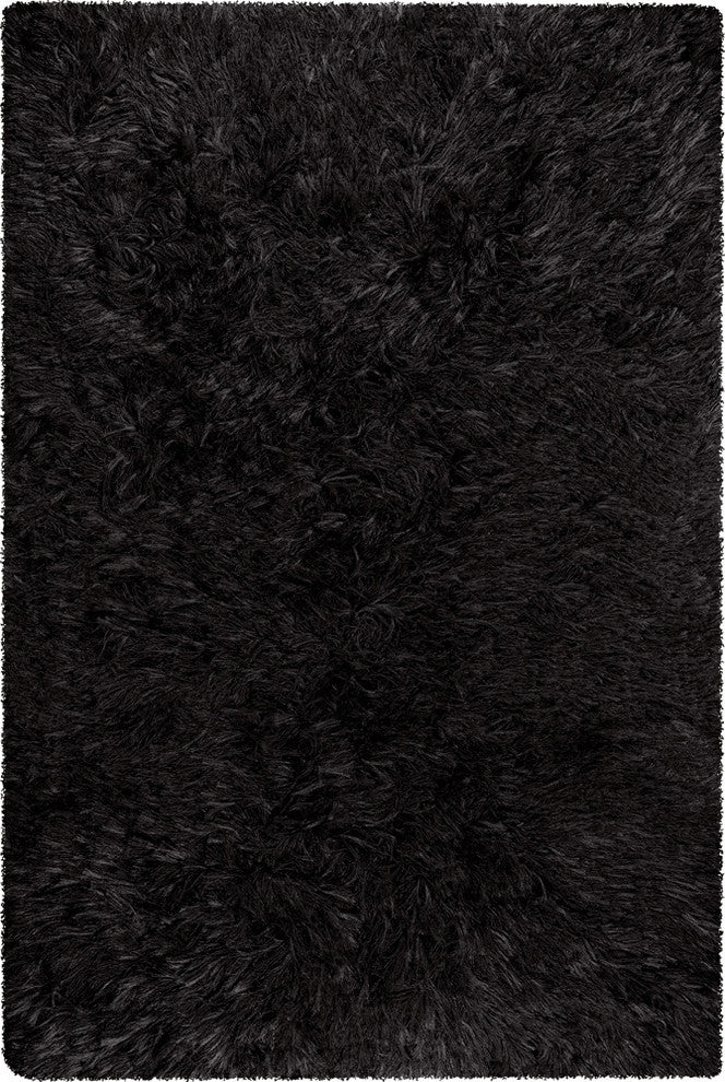 Celecot Contemporary Area Rug, Black, 5'x7'6" Rectangle