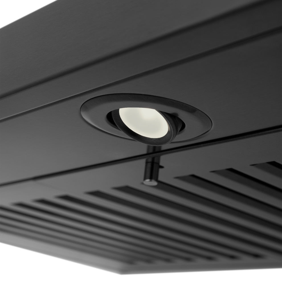 ZLINE 36" Convertible Vent Wall Range Hood in Black Stainless Steel