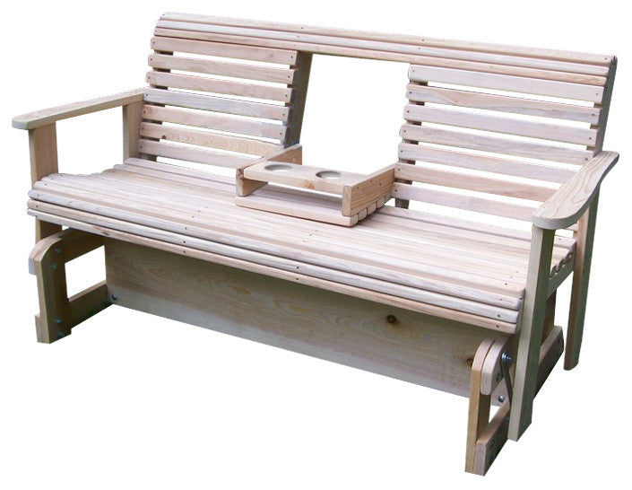 5' Cypress Flip Cup Holder Glider, Water Seal