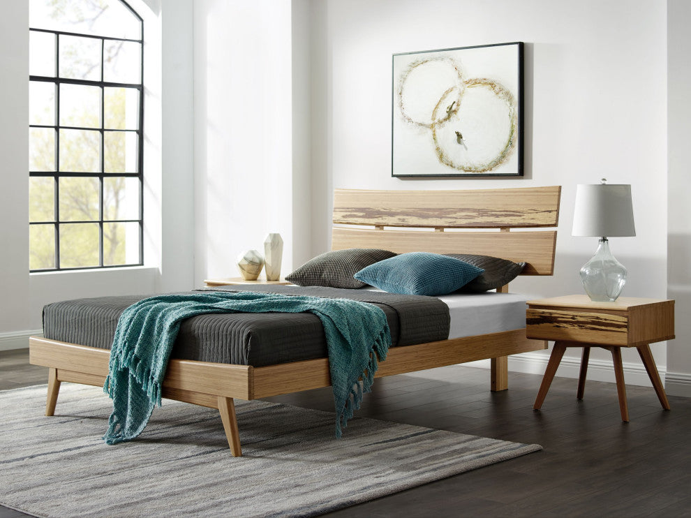 Azara Platform Bed, Caramelized, California King
