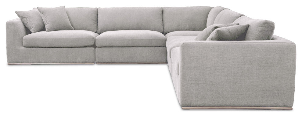 Rue Classic L Modular Sectional Flecked Grey