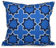 Bohemian, Geometric Outdoor Pillow, Blue, 18"x18"