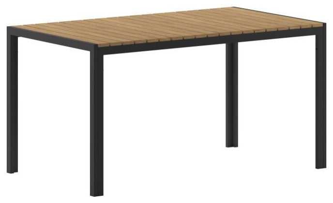 Finch Commercial Grade Outdoor  55" x 31" Dining Table, Natural