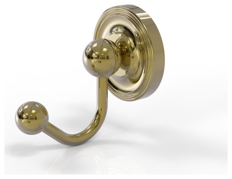 Prestige Regal Robe Hook, Unlacquered Brass