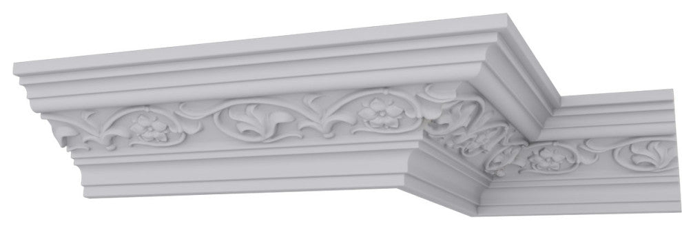 3"H x 3 3/8"P x 4 1/2"F x 94 1/2"L Medway Crown Moulding