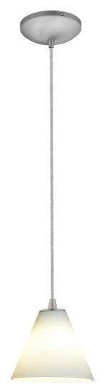 Access Lighting Martini 1-Light Pendant - Brushed Steel