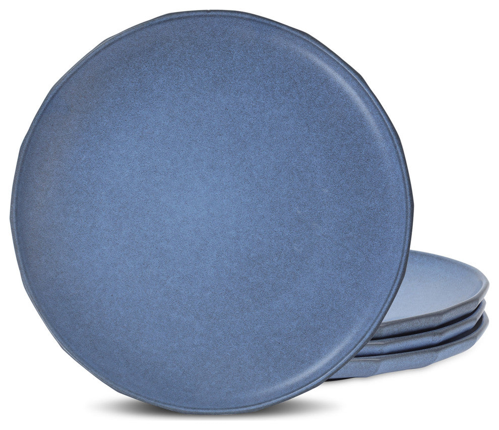 Stone Lain Rio Stoneware Dinner Plate Set of 4, Blue