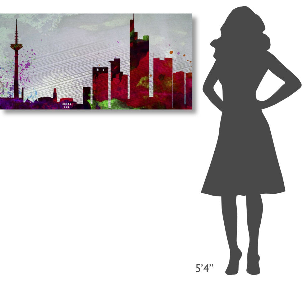 "Frankfurt City Skyline" Fine Art Print