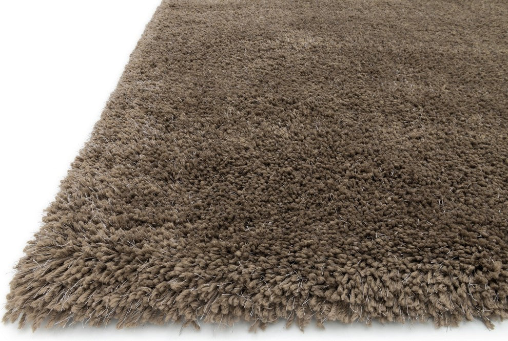 Soft Plush 2" Pile Cozy Shag Area Rug by Loloi, Taupe, 3'6"x5'6"