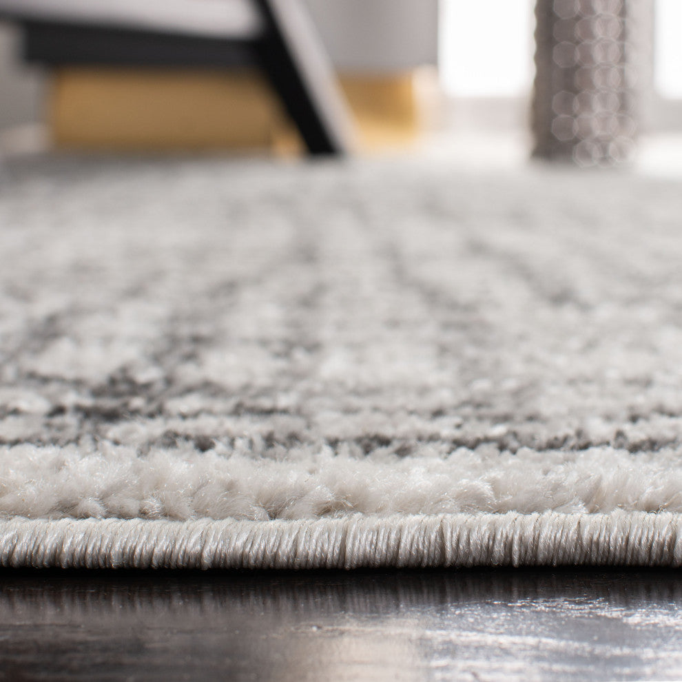 Safavieh Adirondack Adr103B Rug, Silver/Ivory, 8'0"x8'0" Round