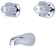 Central Brass Two Handle Tub Set
