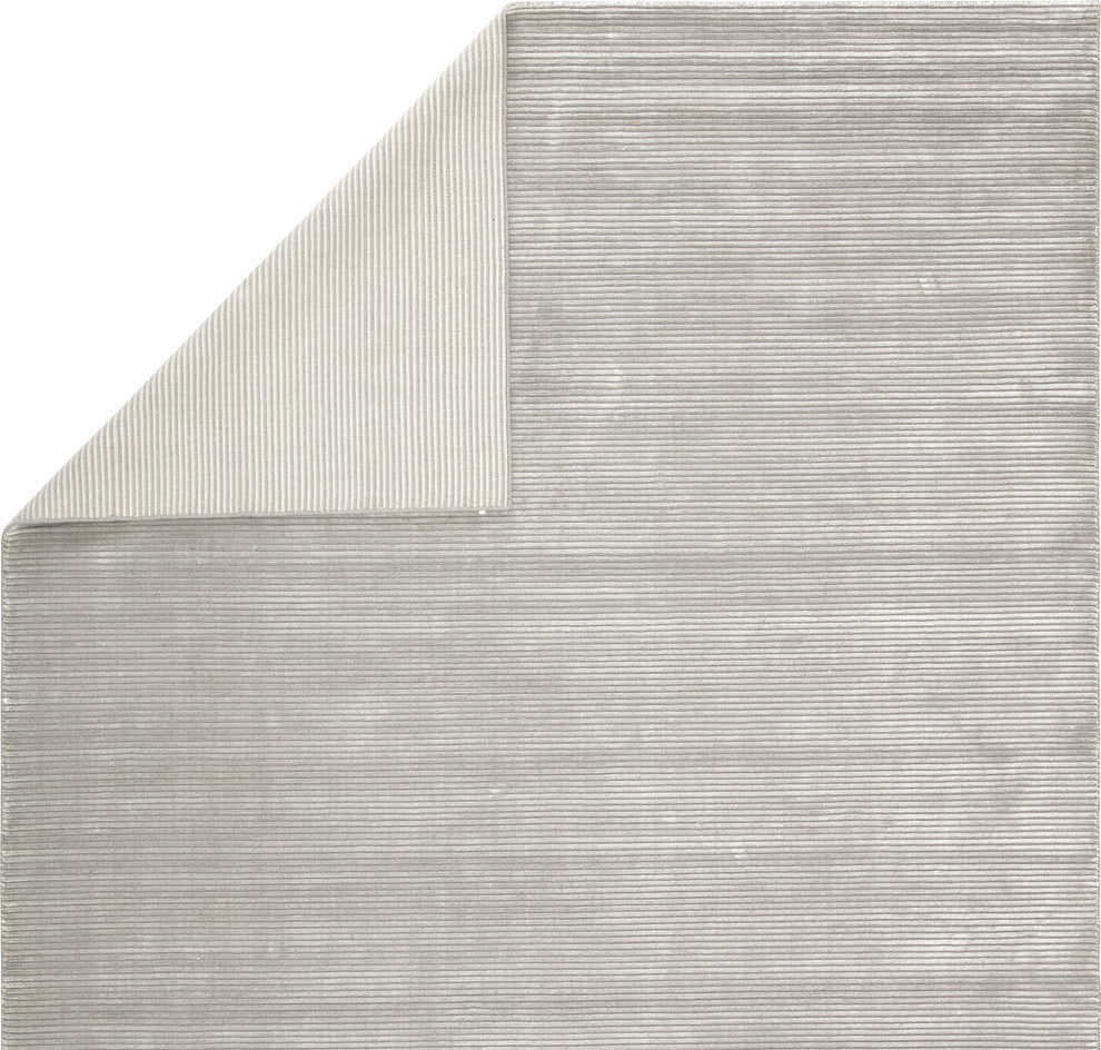 Jaipur Living Basis Handmade Solid Gray/ Silver Area Rug 3'6"X5'6"