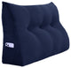 Wedge Pillow, Headboard Cushion, Reading Pillow, Dark Blue, 39x20x8