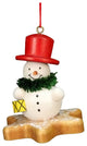 Christian Ulbricht Ornament- Snowman On Star