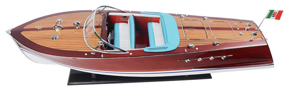 Riva Triton Painted Large Wooden Handcrafted boat model