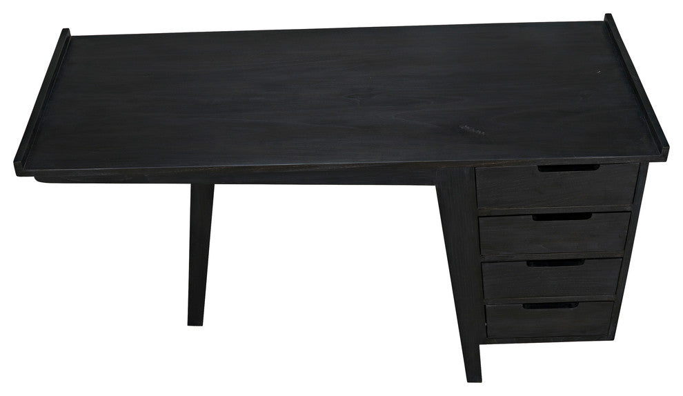 Kennedy Desk, Charcoal Black
