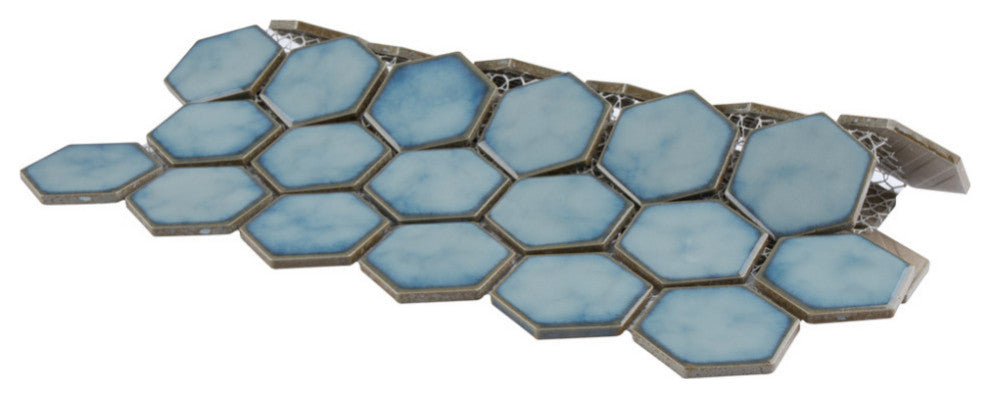 Hudson Due 2" Hex Marine Porcelain Floor and Wall Tile