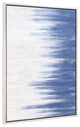 Rainy Winter Textured Metallic Hand Painted Framed Wall Art by Martin Edwards