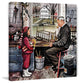 "Grandpa's Workshop" Painting Print on Canvas by Stevan Dohanos