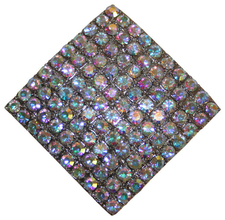 Hip To Be Square Crystal Drawer Knob, 1.5"