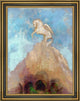 Odilon Redon White Pegasus Framed Premium Canvas Print, 18"x24"