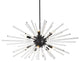 Samuel 46" Crystal Rod Pendant, Black