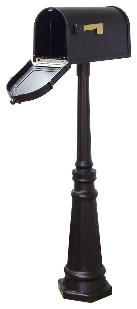 Berkshire Curbside Mailbox and Tacoma Mailbox Post With Direct Burial Kit