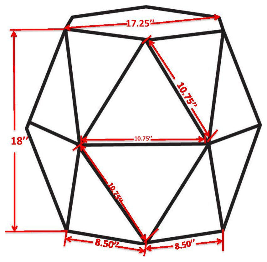 Pasargad Home Lexi Side Table (Brass Finish)