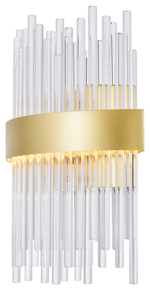 Genevieve LED Wall Sconce With Medallion Gold Finish