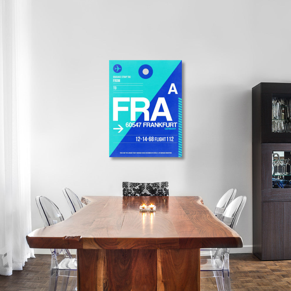 "FRA Frankfurt Luggage Tag 1" Fine Art Print
