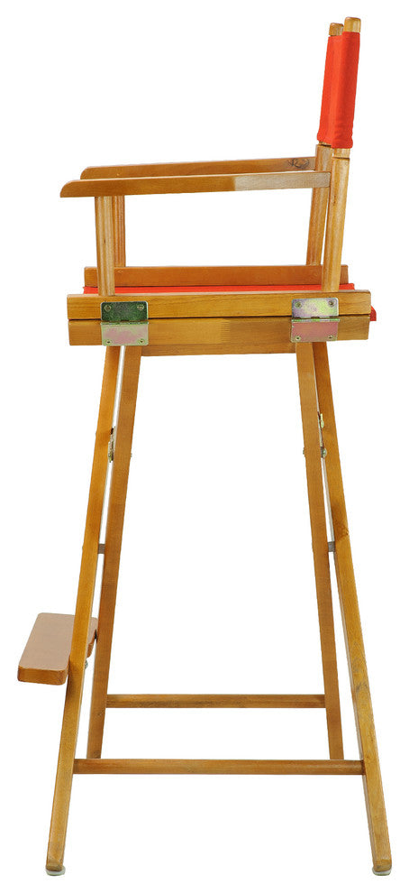 030" Director's Chair Honey Oak Frame-Red Canvas