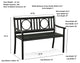 Grammercy Outdoor Bench - Black