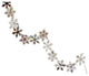 9.9' Silver Holographic Snowflake Christmas Light Garland