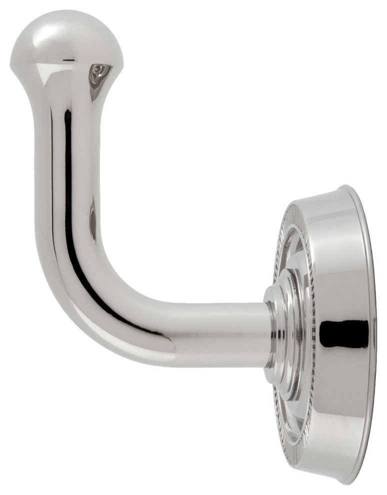Sumner Street Home Hardware Minted Coat Hook, Polished Nickel