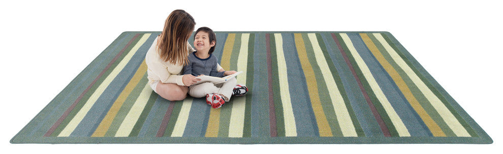 Kid Essentials Rug, Yipes Stripes, Soft, 3'10"x5'4"