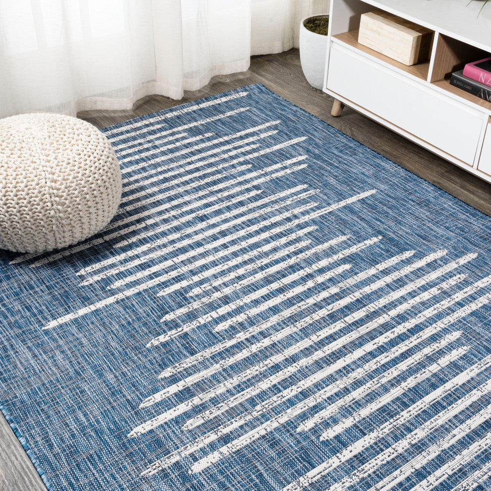 Zolak Berber Stripe Geometric Indoor/Outdoor Area Rug