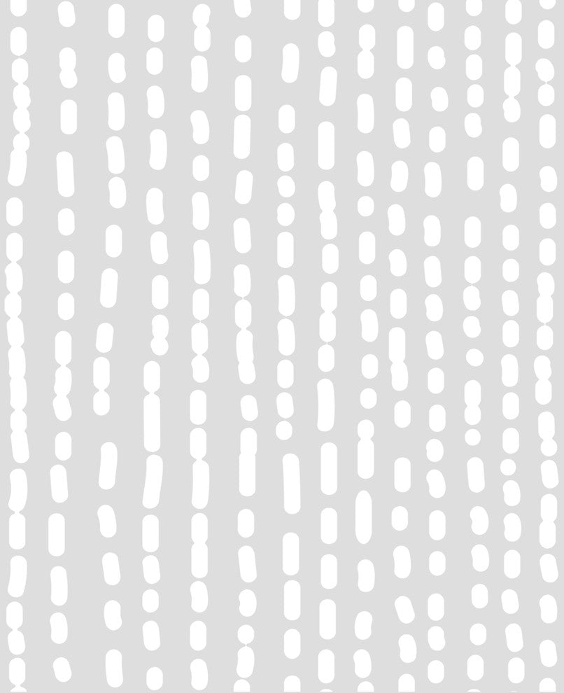 Line Art Peel and Stick Vinyl Wallpaper, Cool Gray, 24"w X 60"h
