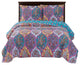 Viola Oversize Reversible Quilted Coverlet Set, King/Cal King